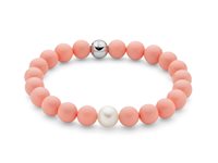Bracciale Miluna Donna Terra E Mare in Argento Pasta di corallo PBR3659